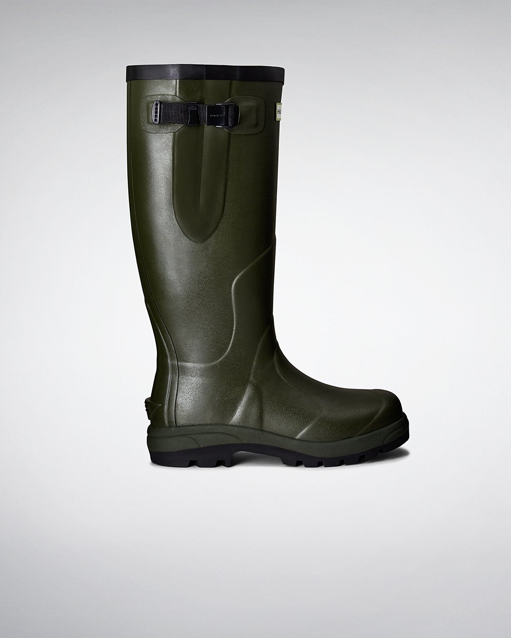 Womens Tall Rain Boots - Hunter Balmoral Classic (16FQJEBTW) - Dark Olive